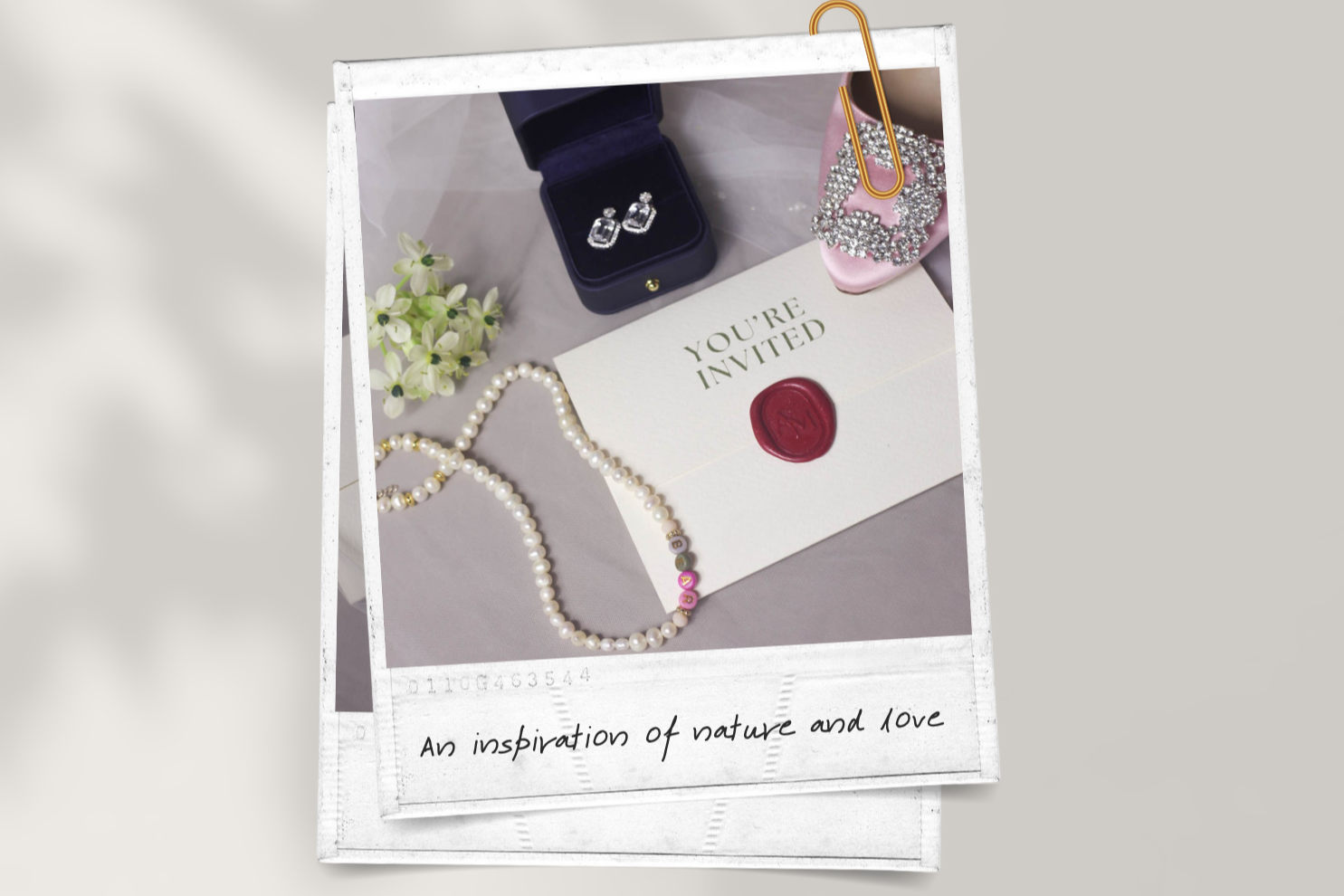 Custom bespoke diamond and sapphire earrings, Custom name pearl necklace by Leinne