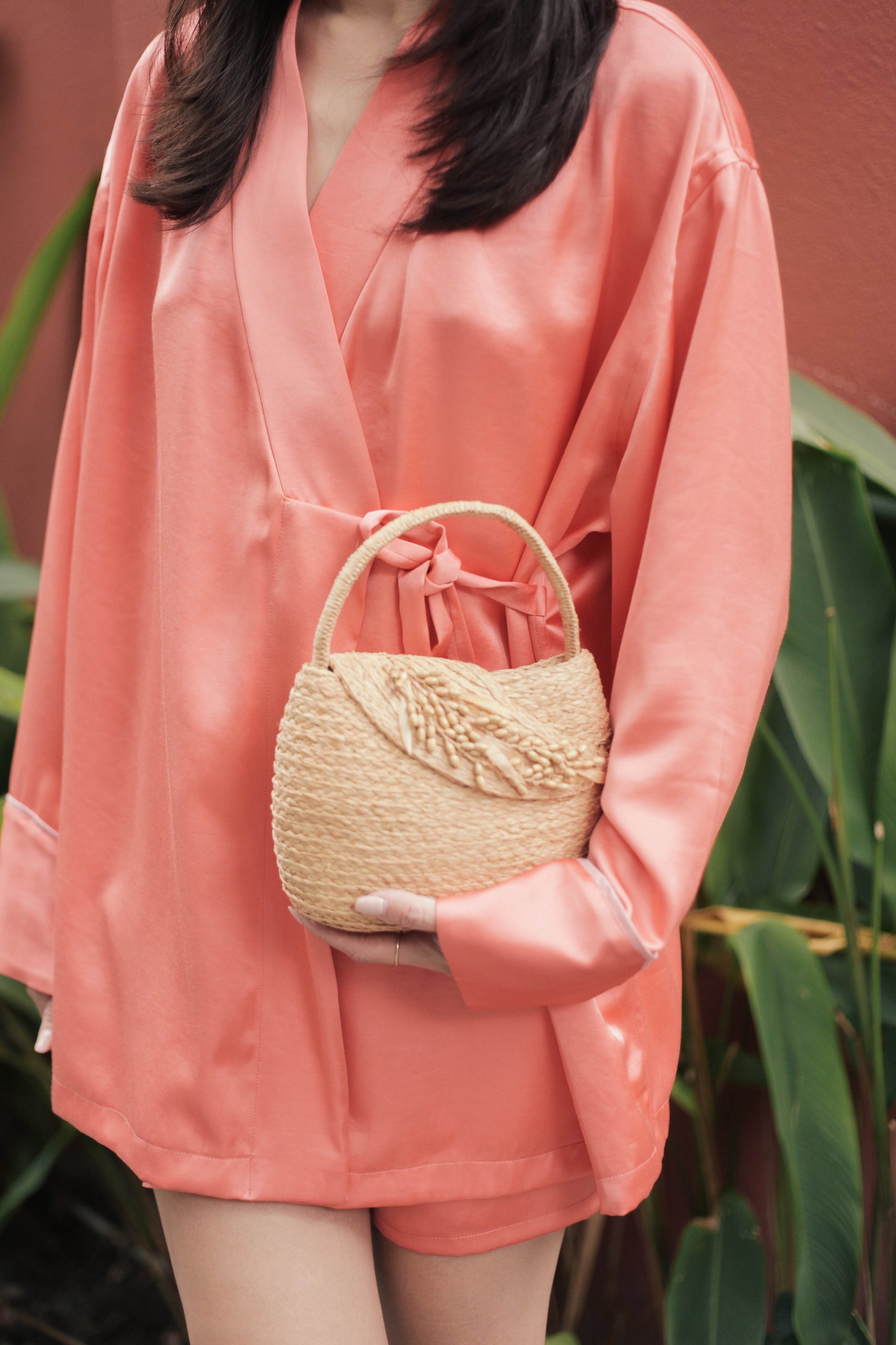 Lubéron Mini raffia bag