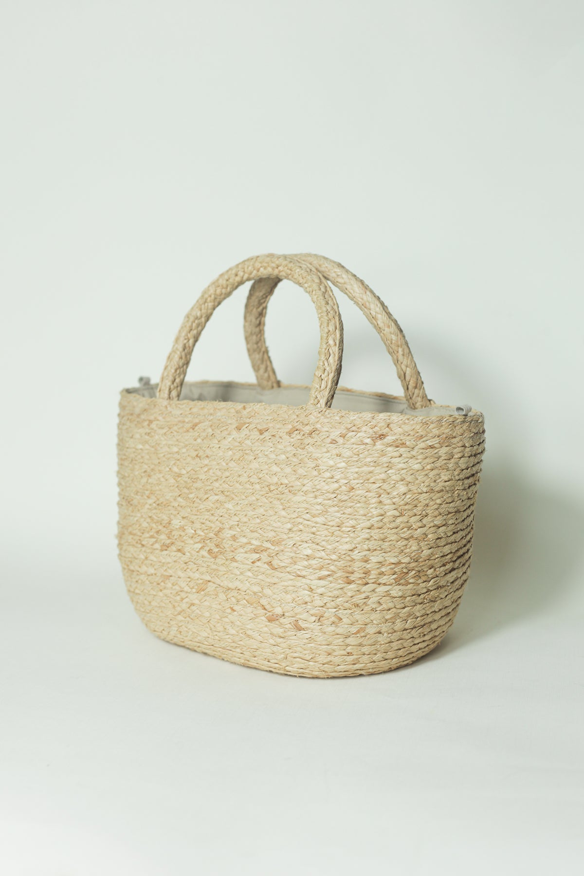 Ray raffia bucket bag