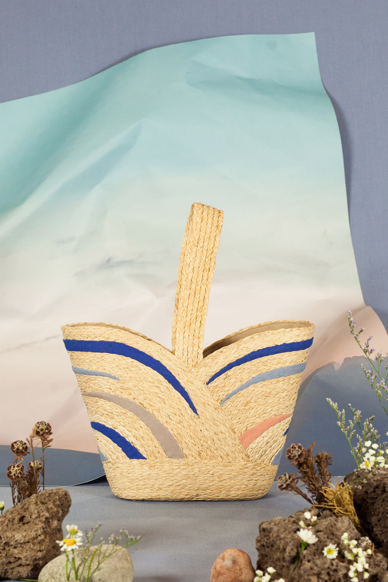 Sunrise raffia bag