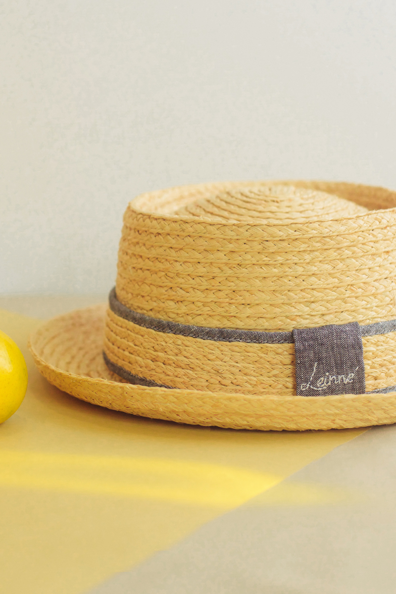 Merlier Coast Urban raffia straw short brim hat