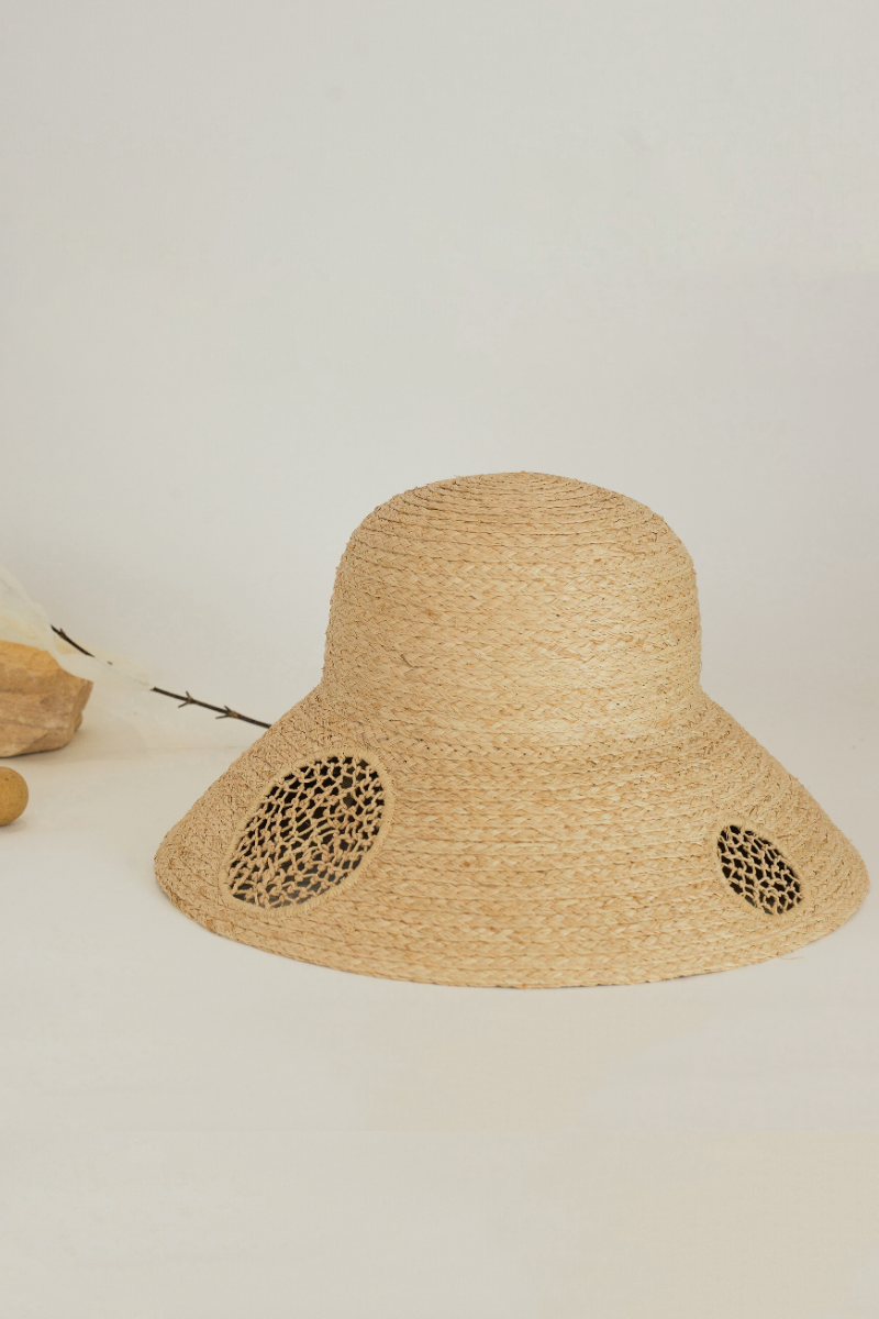 Sandra hat, Raffia hat, Eco Luxury