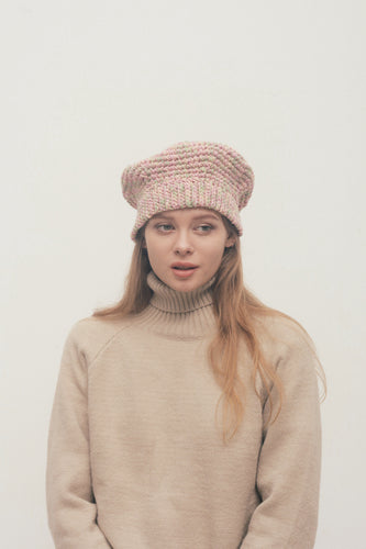 Amelia handwoven wool beret