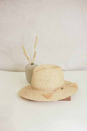 Anh fedora raphia naturel pour femme