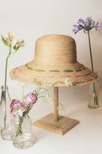 Load image into Gallery viewer, Anne raffia wide brim colorful hat