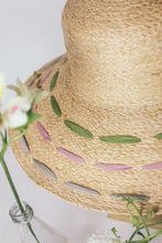 Load image into Gallery viewer, Anne raffia wide brim colorful hat