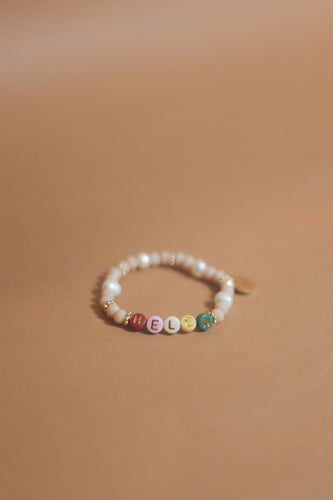 Candy pearl personalized bracelet