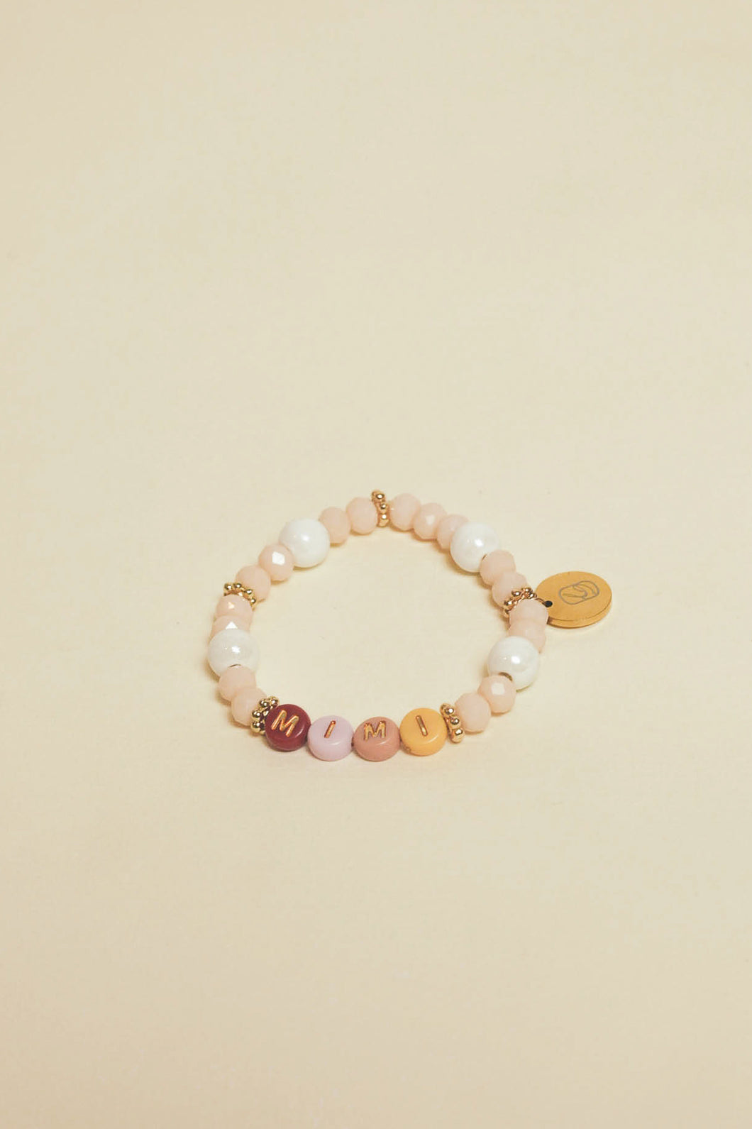 Candy crystal and ceramic personalized bracelet