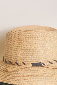 Chapeau fedora en raphia Clement