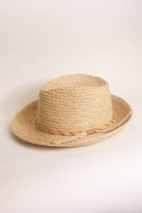 Chapeau fedora en raphia Clement