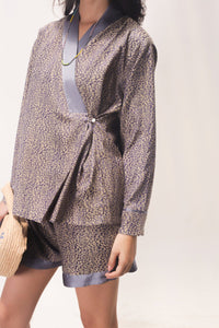 Gam short silk jacket