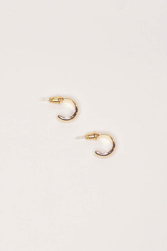 Gwen gold mini hoop earrings