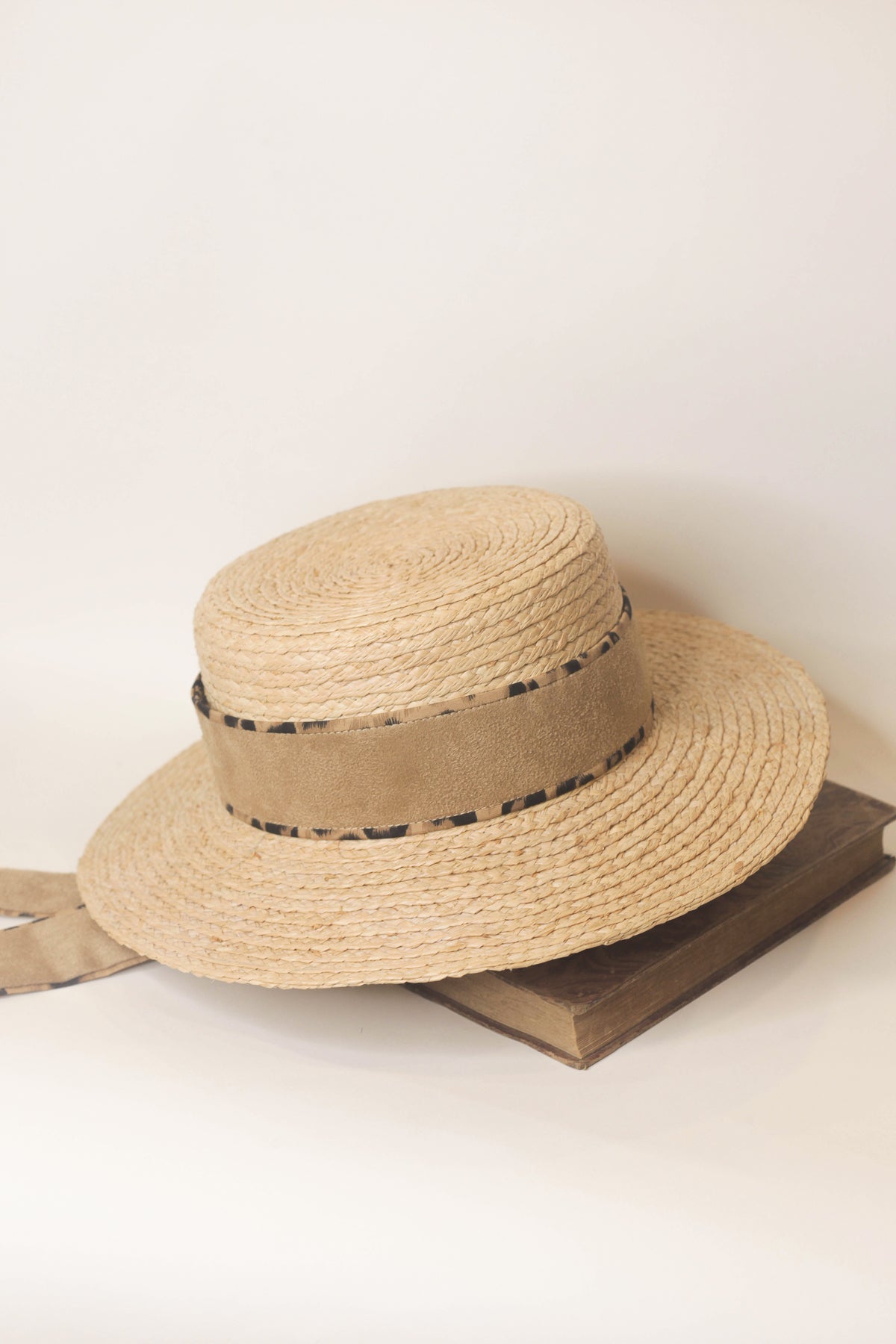 Hamilton raffia boater hat