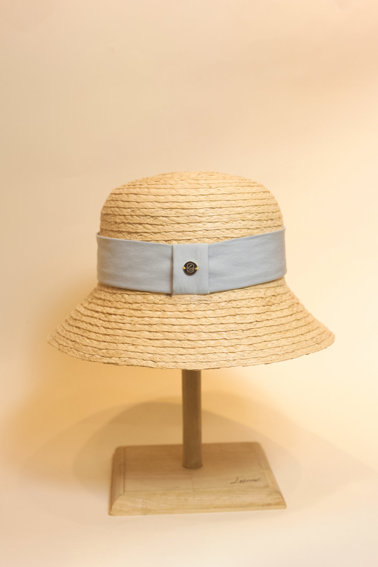 Lucienne raffia cloche hat