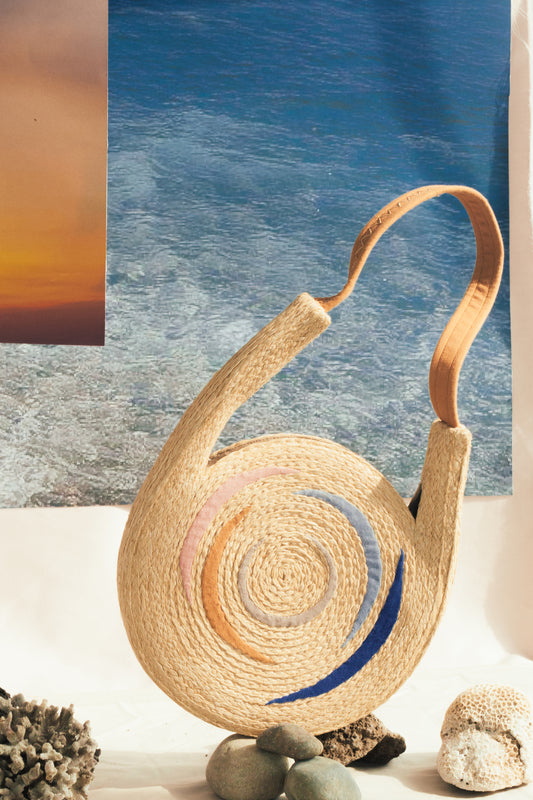 Serencio raffia bag