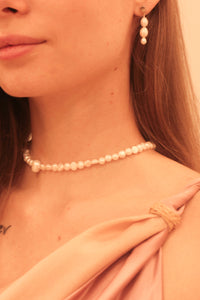 Moon Egg pearl necklace