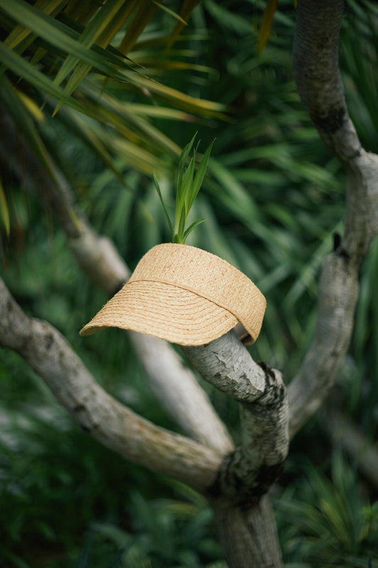 Tender Visor raffia hat