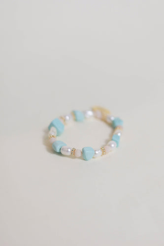 Turquoise pearl bracelet