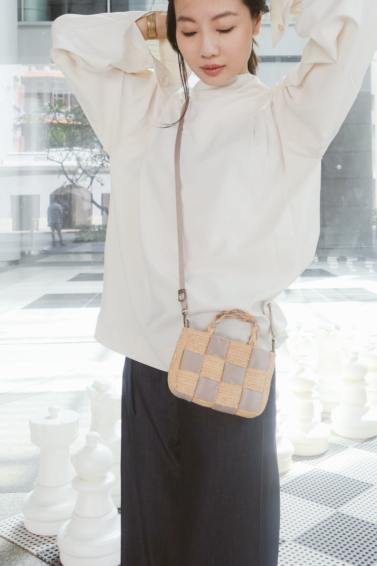 Chess mini crossbody bag