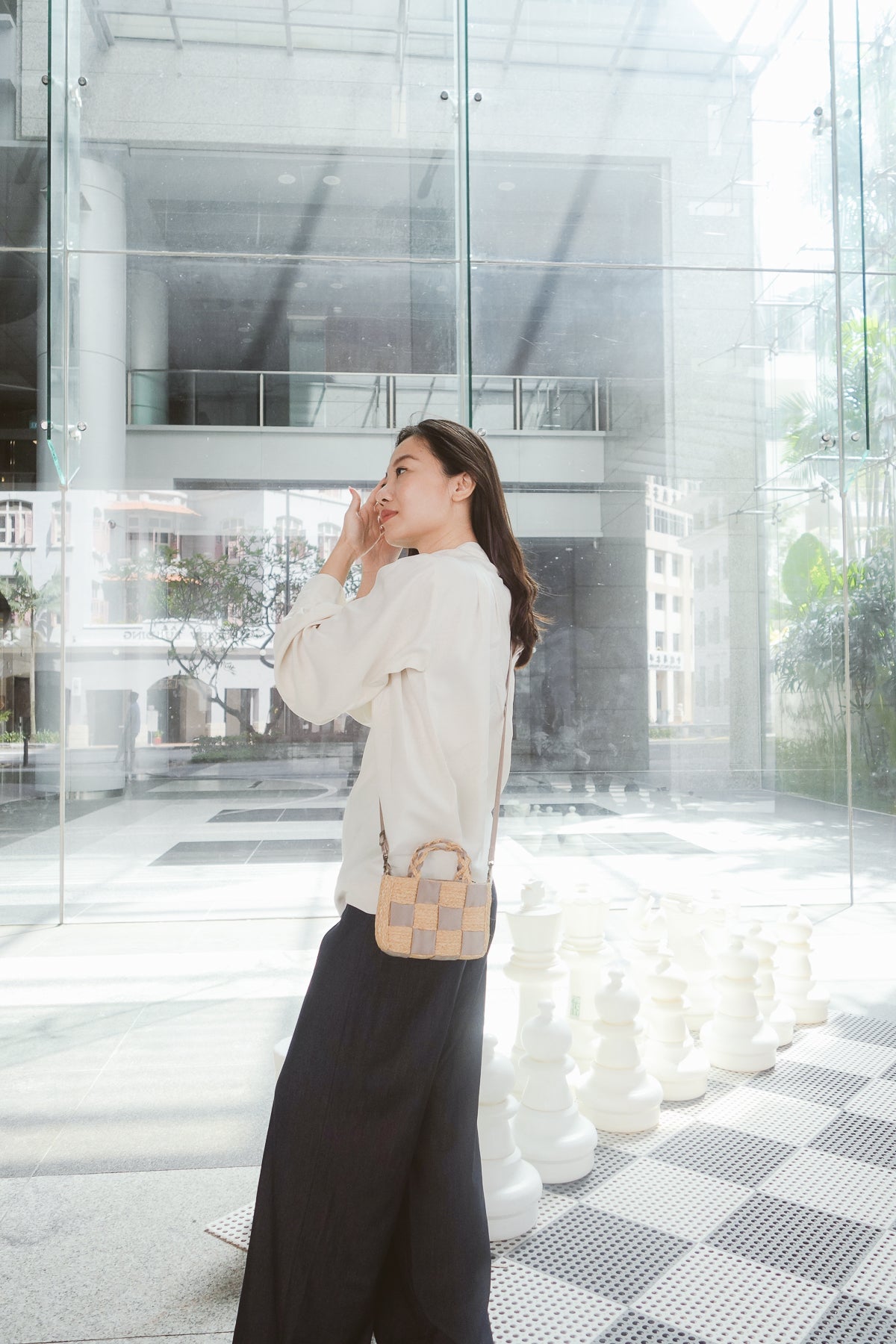 Chess mini crossbody bag
