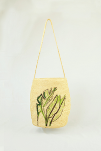 Pattern embroidered by hand from the real image of the tree downturn the Mekong.