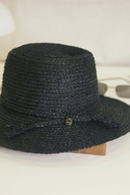 Charger l&#39;image dans la visionneuse de galerie, Anh black raffia hat