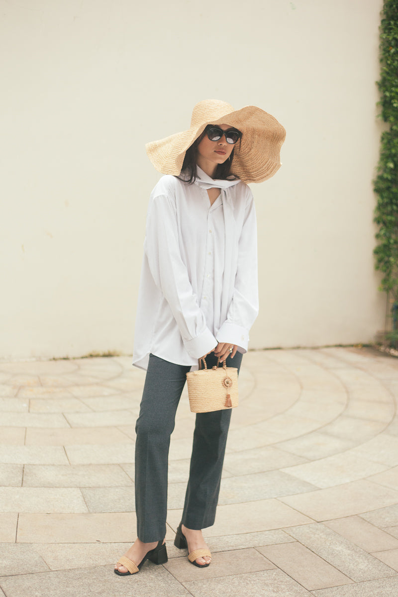 Berlodge raffia mini bag