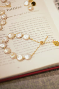 Frances flat pearl bracelet