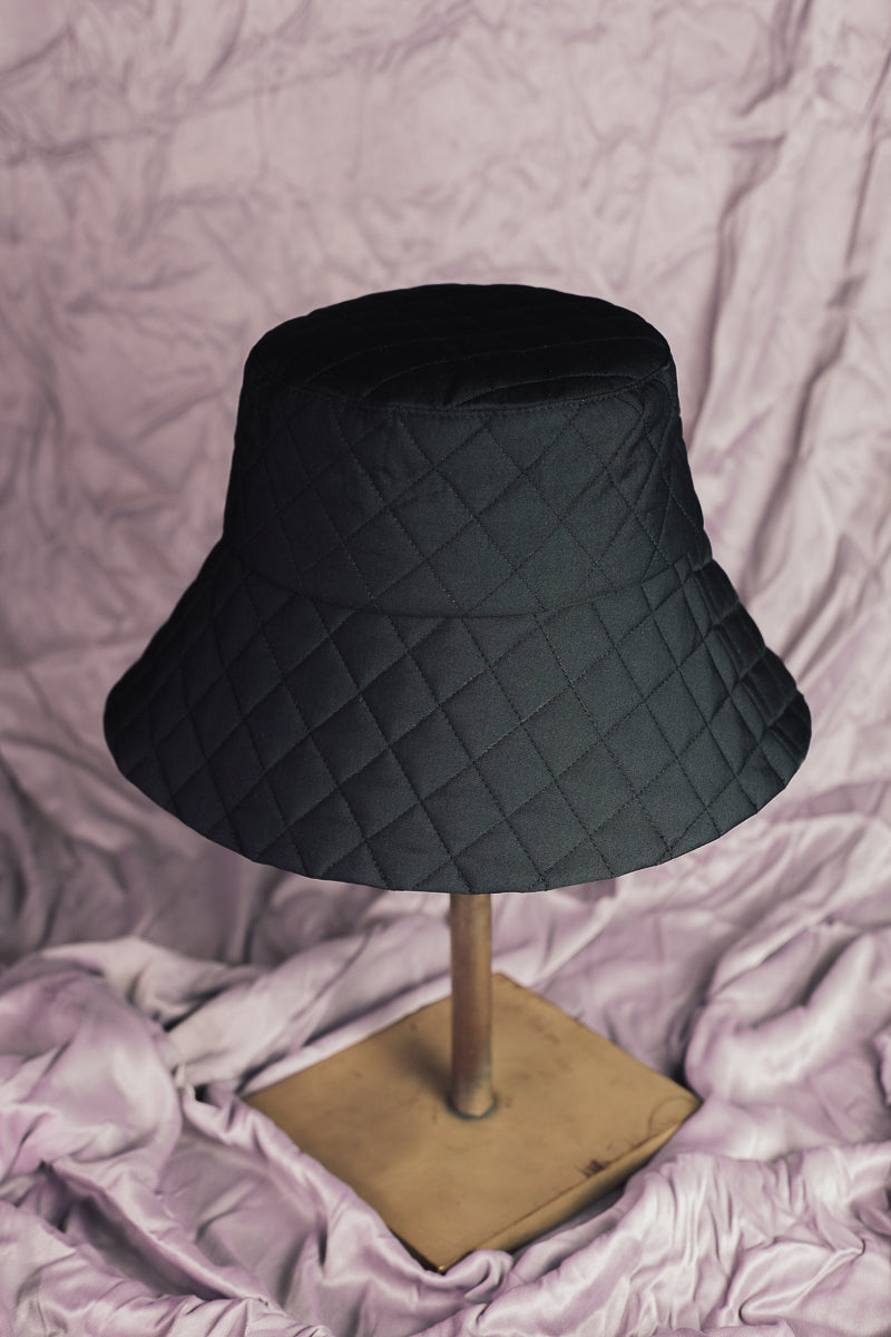 Losange silk hand-quilted hat