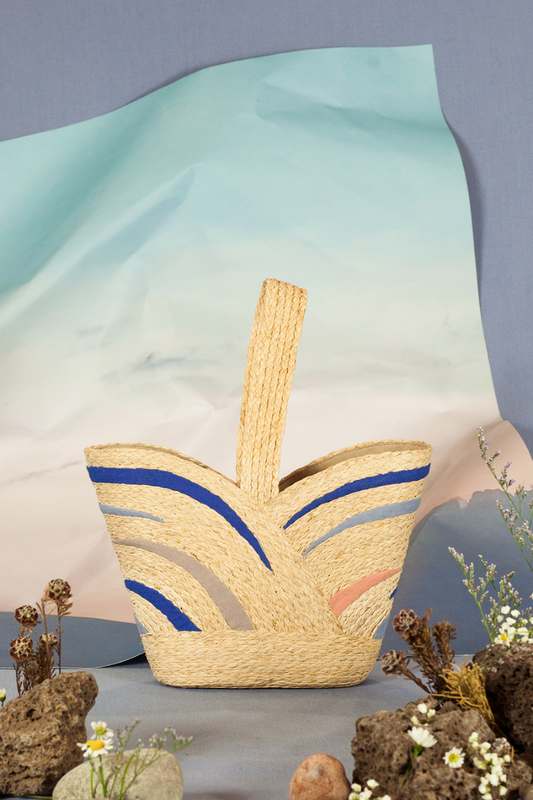 Sunrise raffia bag