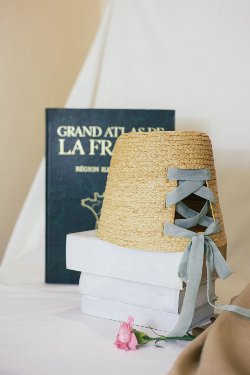 Chapeau de seau à bord raffia