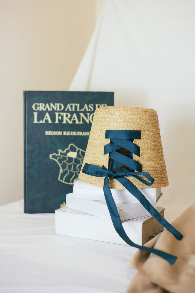 Chapeau de seau à bord raffia
