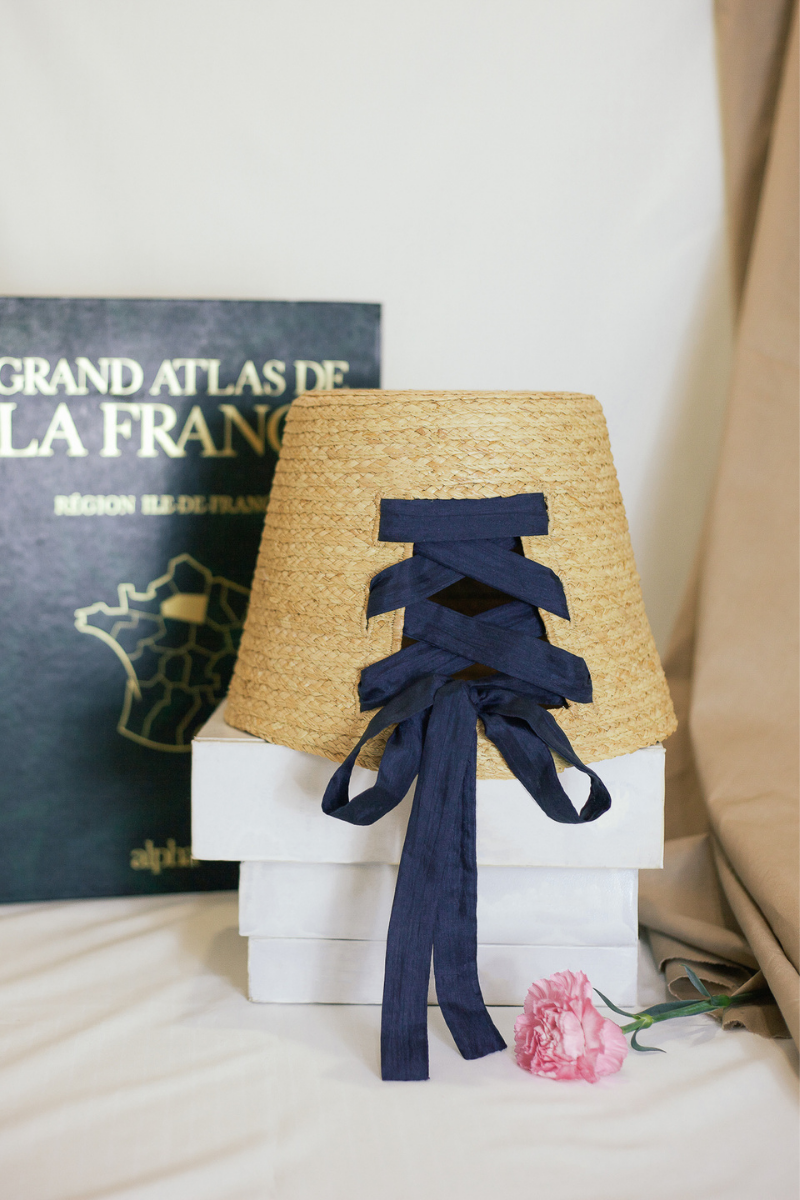 Chapeau de seau à bord raffia