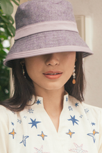 Load image into Gallery viewer, Pileil wool bucket hat in purple