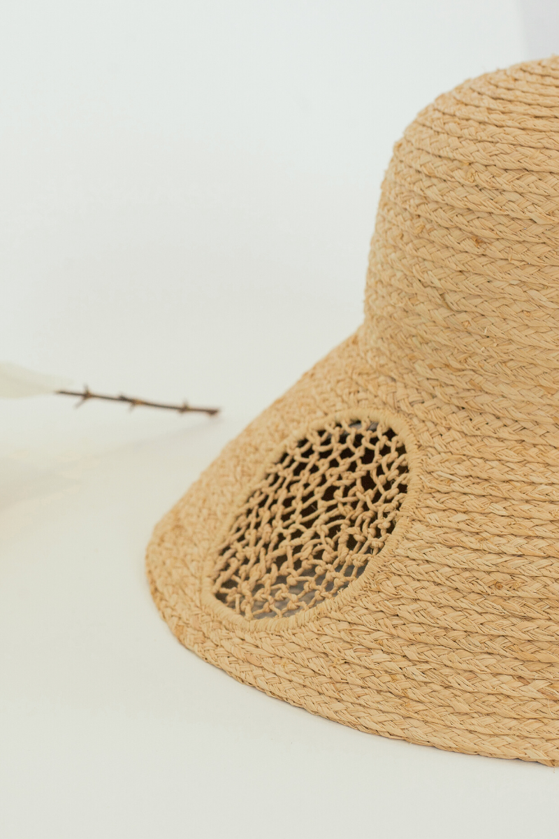 Sandra hat, Raffia hat,  Eco Luxury