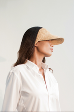 Charger l&#39;image dans la visionneuse de galerie, Tender Visor unisex raffia hat with visor